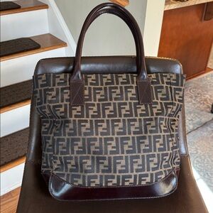 Fendi Zucca Monogram Shoulder Bag